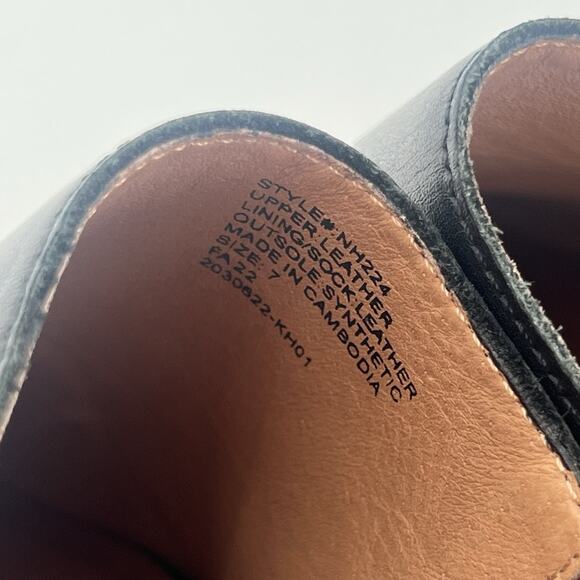 Madewell the Mindy lugsole mule in leather black Women size 7 - Picture 7 of 7